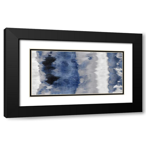 Resonate - Indigo Black Modern Wood Framed Art Print with Double Matting by Springer, Rachel