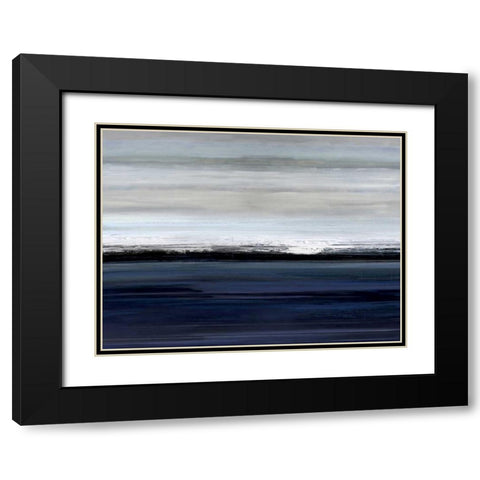 At the Edge Black Modern Wood Framed Art Print with Double Matting by Springer, Rachel