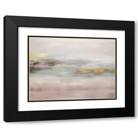 Suspend in Blush Black Modern Wood Framed Art Print with Double Matting by Springer, Rachel