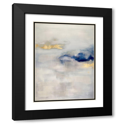 Ethereal with Blue I Black Modern Wood Framed Art Print with Double Matting by Springer, Rachel