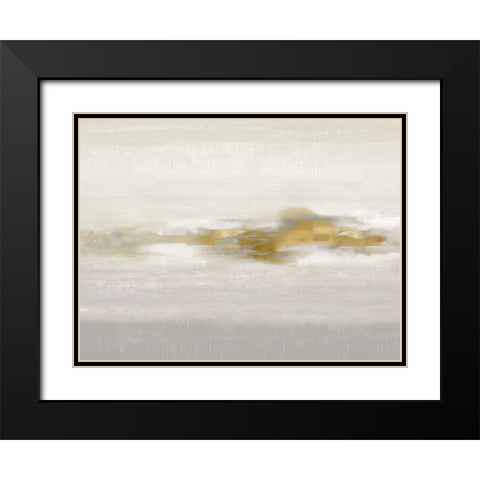 Ethereal with Gold II Black Modern Wood Framed Art Print with Double Matting by Springer, Rachel
