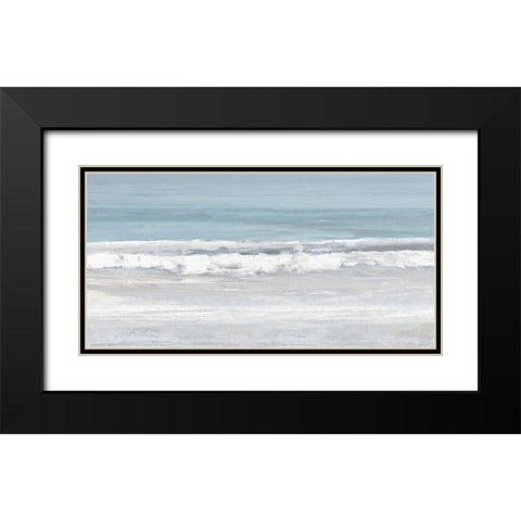The Surf I Black Modern Wood Framed Art Print with Double Matting by Springer, Rachel