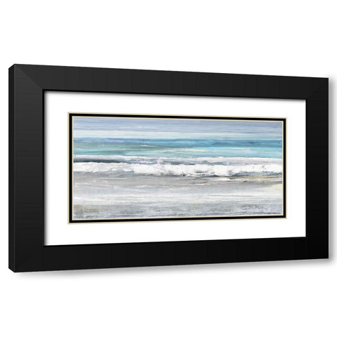 The Surf II Black Modern Wood Framed Art Print with Double Matting by Springer, Rachel