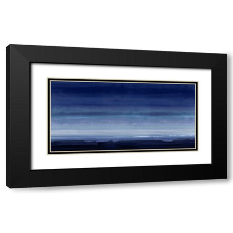 Highlight Indigo Black Modern Wood Framed Art Print with Double Matting by Springer, Rachel