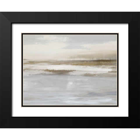 Horizon Light II Black Modern Wood Framed Art Print with Double Matting by Springer, Rachel
