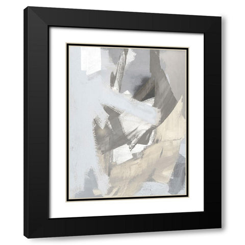Layers IV Black Modern Wood Framed Art Print with Double Matting by Springer, Rachel