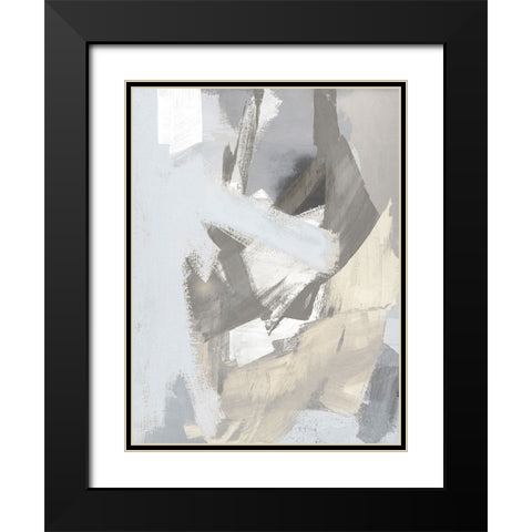 Layers IV Black Modern Wood Framed Art Print with Double Matting by Springer, Rachel