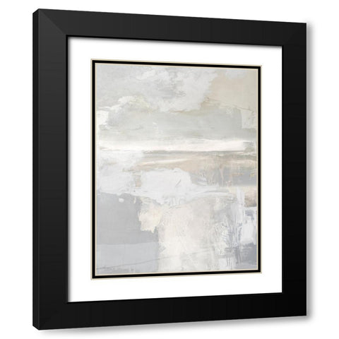 Open Space IV Black Modern Wood Framed Art Print with Double Matting by Springer, Rachel