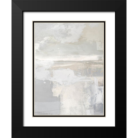 Open Space IV Black Modern Wood Framed Art Print with Double Matting by Springer, Rachel