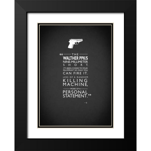 JB Go Skyfall Personal-Stateme Black Modern Wood Framed Art Print with Double Matting by Rogan, Mark