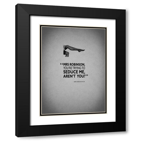 The Graduate Trying To Seduce Black Modern Wood Framed Art Print with Double Matting by Rogan, Mark