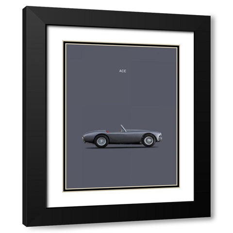 AC Ace 1951 Black Modern Wood Framed Art Print with Double Matting by Rogan, Mark