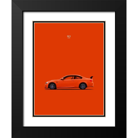 BMW M3 GTS Orange Black Modern Wood Framed Art Print with Double Matting by Rogan, Mark
