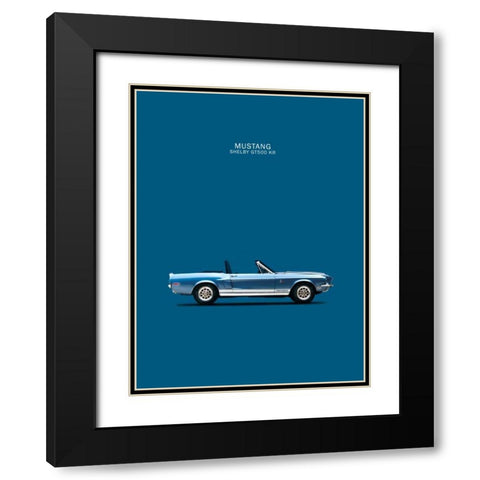 Ford Mustang Shelby GT500-KR 1 Black Modern Wood Framed Art Print with Double Matting by Rogan, Mark