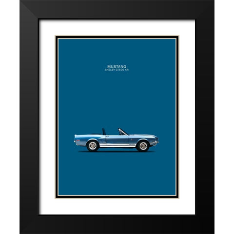 Ford Mustang Shelby GT500-KR 1 Black Modern Wood Framed Art Print with Double Matting by Rogan, Mark
