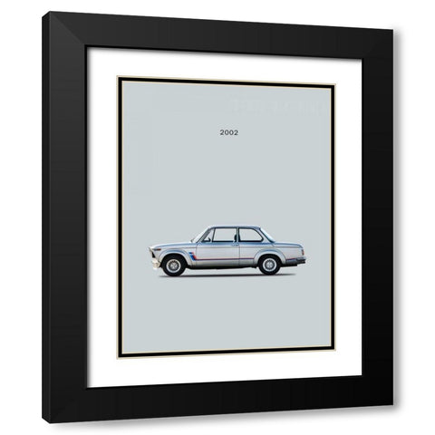 BMW 2002 Turbo Black Modern Wood Framed Art Print with Double Matting by Rogan, Mark