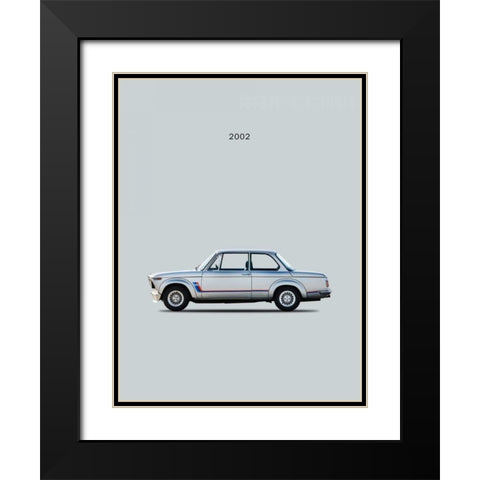 BMW 2002 Turbo Black Modern Wood Framed Art Print with Double Matting by Rogan, Mark