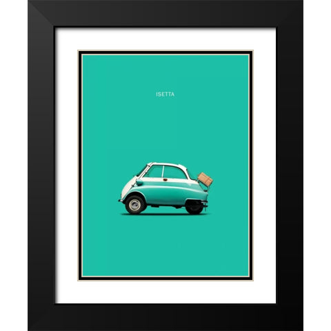 BMW Isetta 300 Red Black Modern Wood Framed Art Print with Double Matting by Rogan, Mark