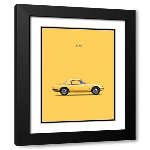 Lotus Elan 1965 Black Modern Wood Framed Art Print with Double Matting by Rogan, Mark