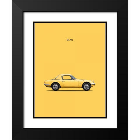 Lotus Elan 1965 Black Modern Wood Framed Art Print with Double Matting by Rogan, Mark