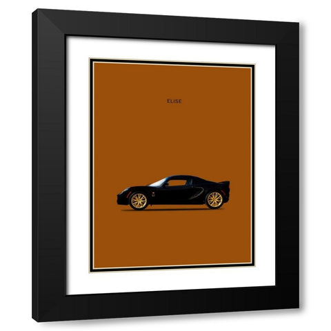 Lotus Elise Type-72D Black Modern Wood Framed Art Print with Double Matting by Rogan, Mark