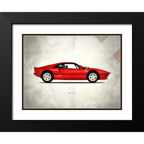 Ferrari 288-GTO Berlinetta 198 Black Modern Wood Framed Art Print with Double Matting by Rogan, Mark