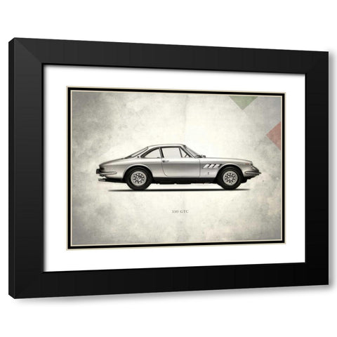 Ferrari 330GTC 1968 Black Modern Wood Framed Art Print with Double Matting by Rogan, Mark