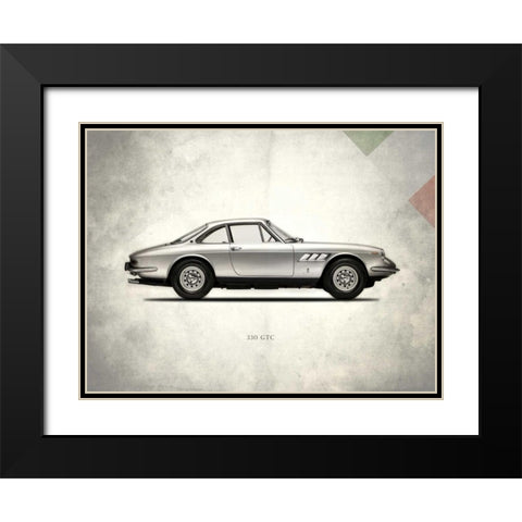 Ferrari 330GTC 1968 Black Modern Wood Framed Art Print with Double Matting by Rogan, Mark