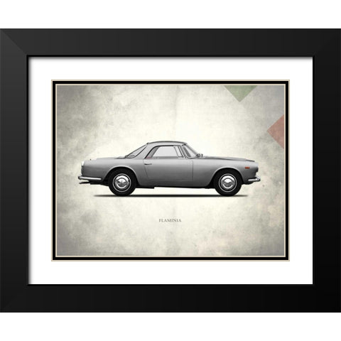 Lancia Flaminia 3c GT2 1962 Black Modern Wood Framed Art Print with Double Matting by Rogan, Mark