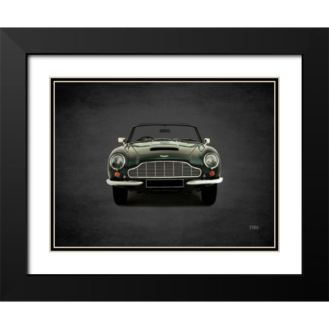 Aston Martin DB6 1965 Black Modern Wood Framed Art Print with Double Matting by Rogan, Mark