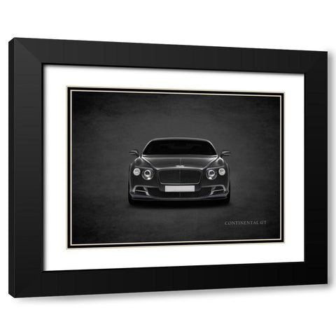 Bentley Continental GT Black Modern Wood Framed Art Print with Double Matting by Rogan, Mark