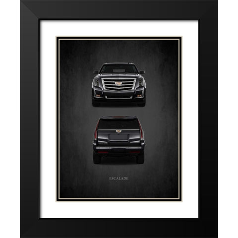 Cadillac Escalade Black Modern Wood Framed Art Print with Double Matting by Rogan, Mark