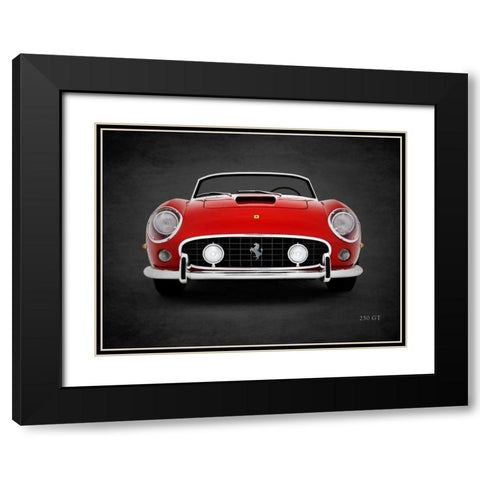 Ferrari 250 GT Black Modern Wood Framed Art Print with Double Matting by Rogan, Mark