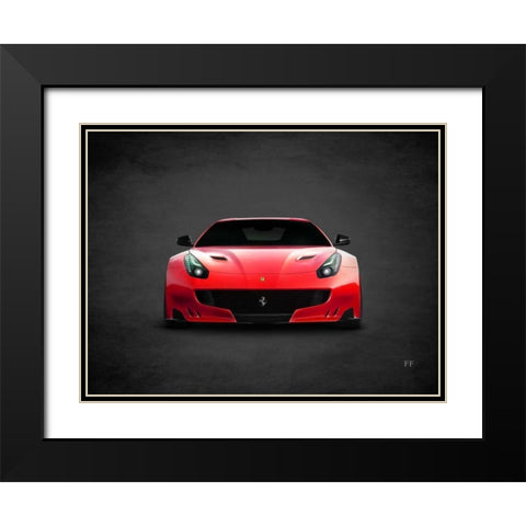 Ferrari FF Black Modern Wood Framed Art Print with Double Matting by Rogan, Mark