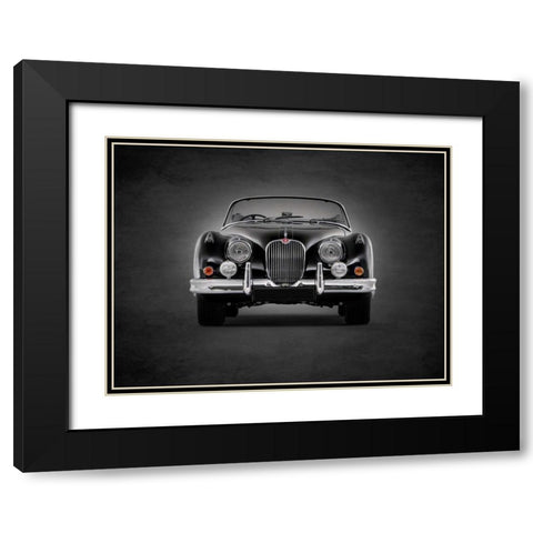 Jaguar XK150 1958 Black Modern Wood Framed Art Print with Double Matting by Rogan, Mark