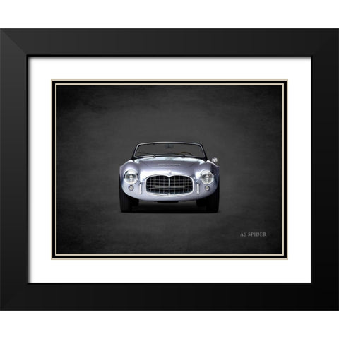 Maserati A6 Spider Black Modern Wood Framed Art Print with Double Matting by Rogan, Mark