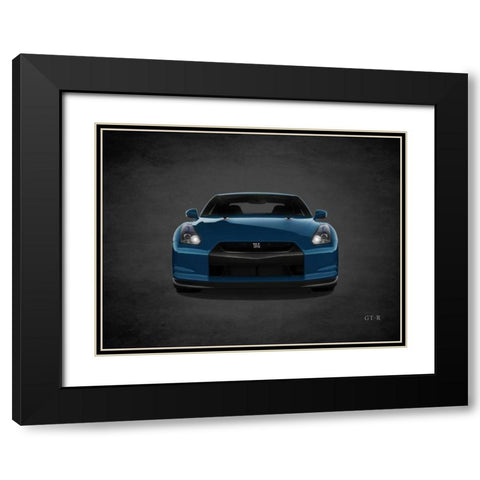 Niassn GT-R Black Modern Wood Framed Art Print with Double Matting by Rogan, Mark