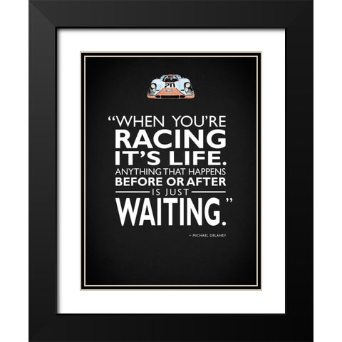 Le Mans Is Just Waiting Black Modern Wood Framed Art Print with Double Matting by Rogan, Mark