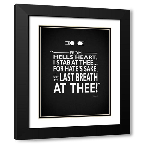 Star Trek- Spit Last Breath Black Modern Wood Framed Art Print with Double Matting by Rogan, Mark