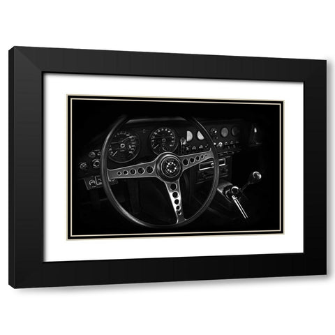 Int Jaguar EType Photo4 Black Modern Wood Framed Art Print with Double Matting by Rogan, Mark