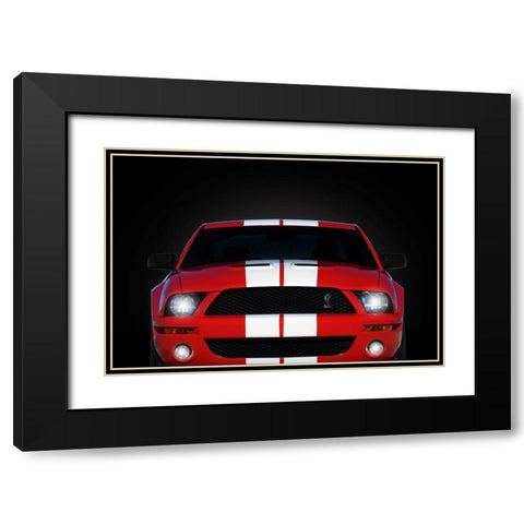 Shelby Mustang GT500 Black Modern Wood Framed Art Print with Double Matting by Rogan, Mark