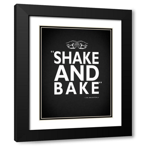 Shake and Bake Black Modern Wood Framed Art Print with Double Matting by Rogan, Mark