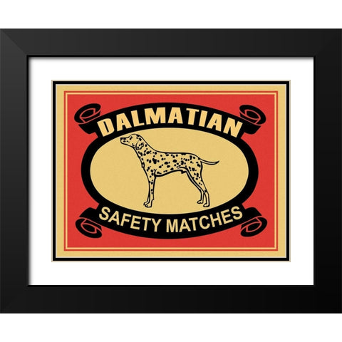 Dalmatian Safety Matches Black Modern Wood Framed Art Print with Double Matting by Rogan, Mark