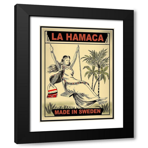 The Swing Black Modern Wood Framed Art Print with Double Matting by Rogan, Mark
