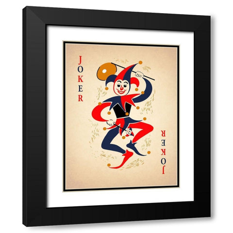 The Joker Black Modern Wood Framed Art Print with Double Matting by Rogan, Mark