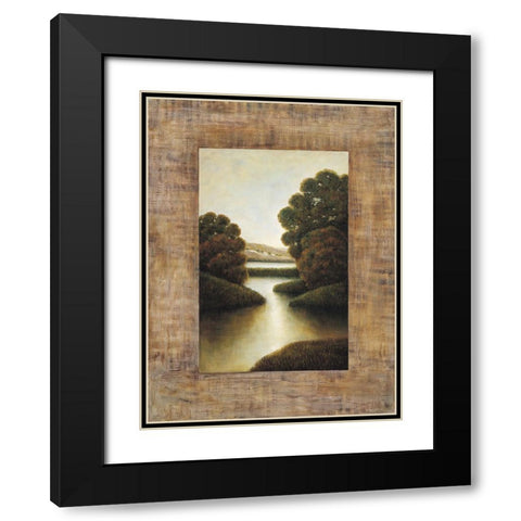 Morning light I Black Modern Wood Framed Art Print with Double Matting by Blanco, Samuel