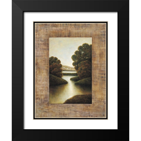 Morning light I Black Modern Wood Framed Art Print with Double Matting by Blanco, Samuel