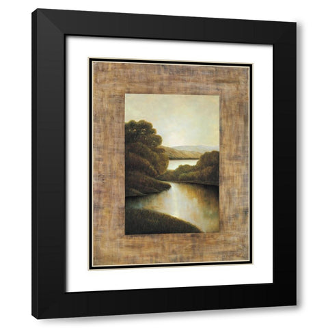 Morning light II Black Modern Wood Framed Art Print with Double Matting by Blanco, Samuel