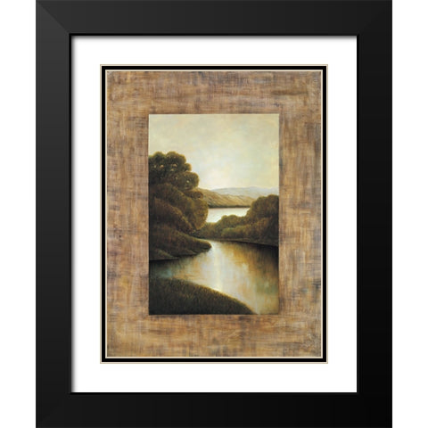Morning light II Black Modern Wood Framed Art Print with Double Matting by Blanco, Samuel