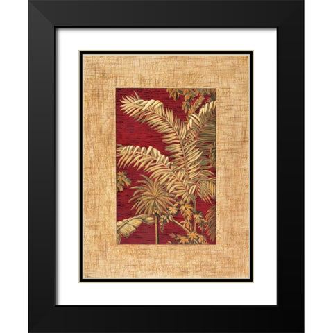 Tropical I Black Modern Wood Framed Art Print with Double Matting by Blanco, Samuel